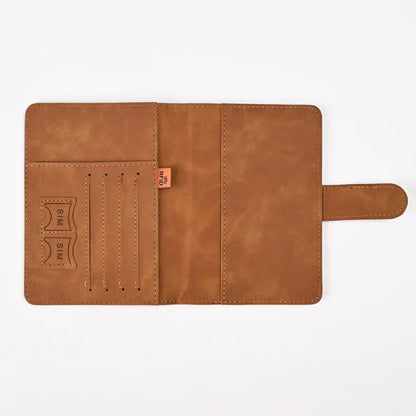 Passport Cover Holder Travel Case Protector With Clip - klmarket.uk