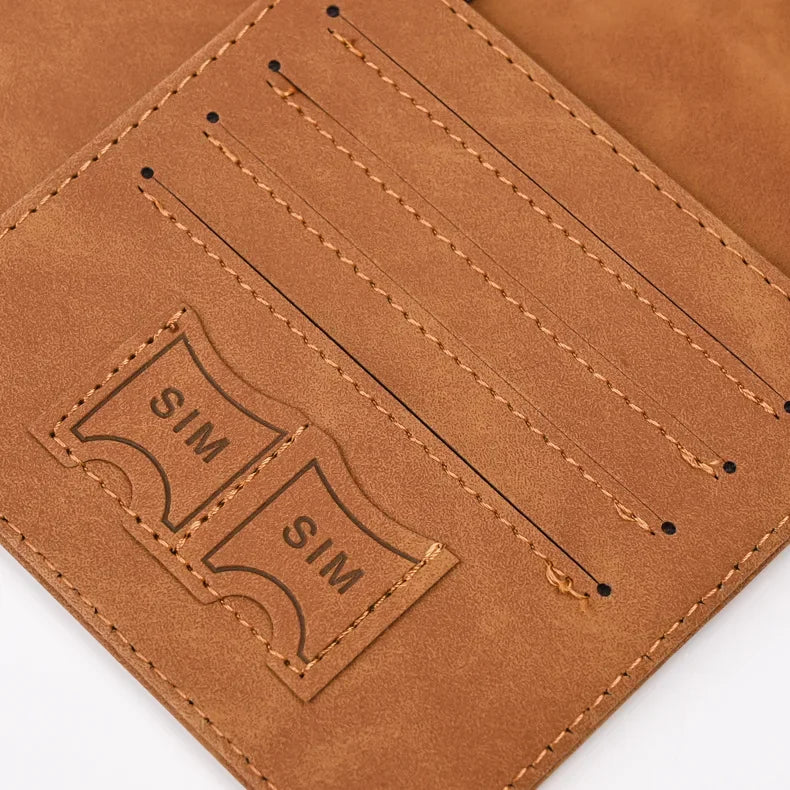 Passport Cover Holder Travel Case Protector With Clip - klmarket.uk