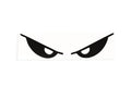 Peeking Angry Eyes Bumper Sticker Tailgate Window Vinyl Decal #2 - klmarket.uk
