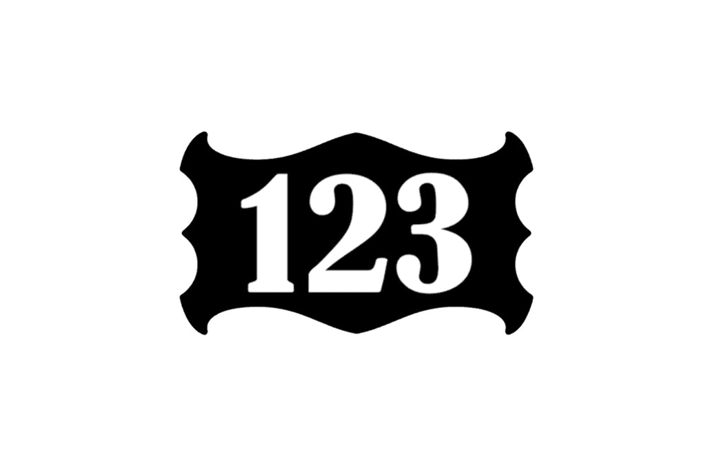 Personalised Door Number Sticker Easy to apply to Home, Office, Apartment Door - klmarket.uk
