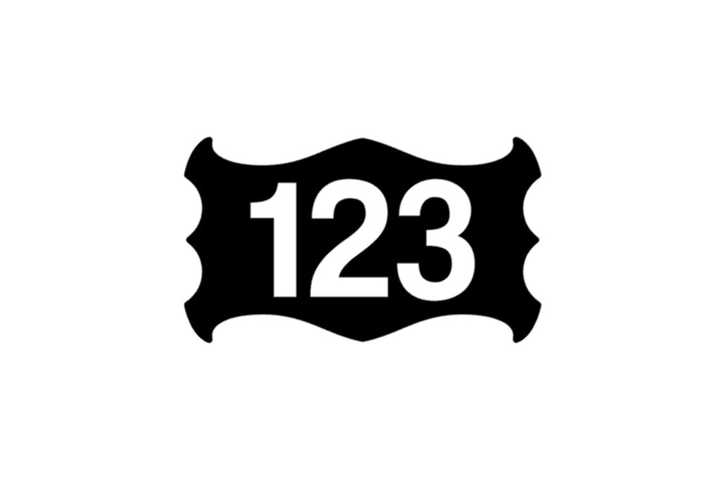 Personalised Door Number Sticker Easy to apply to Home, Office, Apartment Door - klmarket.uk