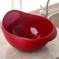 RED Rice Washing Drain Basket Colander Strainers for Vegetables Fruit Rice etc..