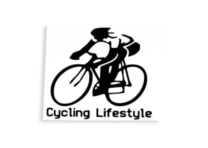 Road Cycling Lifestyle Silhouette Car Bumper Sticker Wall Laptop Vinyl Decal #1 - klmarket.uk