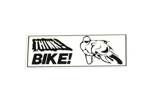 SMALL Think Bike Car Van Bumper & Window Sticker Vinyl Decal Adhesive - klmarket.uk