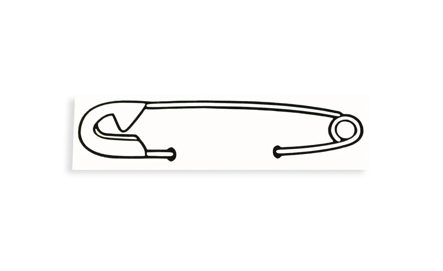 Safety Pin Silhouette Car Bumper Sticker Window Drawer Wall Vinyl Decal - klmarket.uk