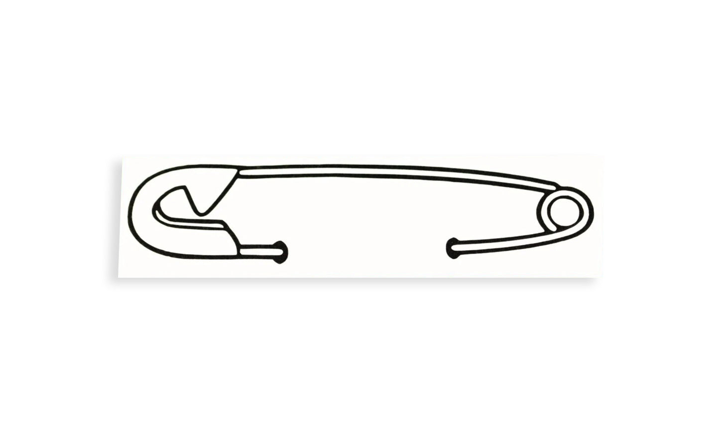 Safety Pin Silhouette Car Bumper Sticker Window Drawer Wall Vinyl Decal - klmarket.uk