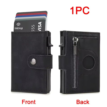 SMALL Credit Card Holder With Airatg Slot Men Wallet Bank Cardholder Case