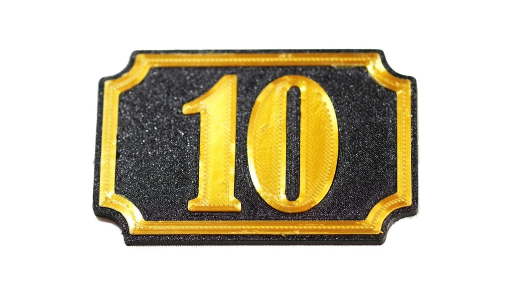 Self Adhesive Door Number 10 For Home, Office, Apartment Door - klmarket.uk