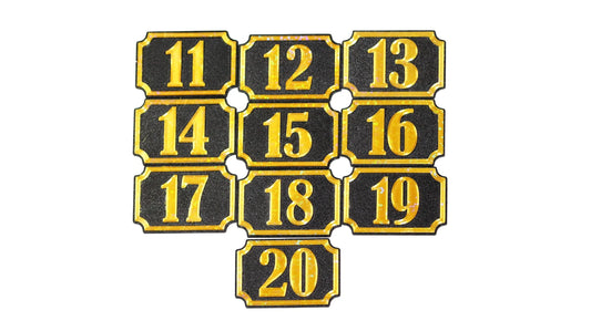 Self Adhesive Door Number 11-20 For Home, Office, Apartment Door - klmarket.uk