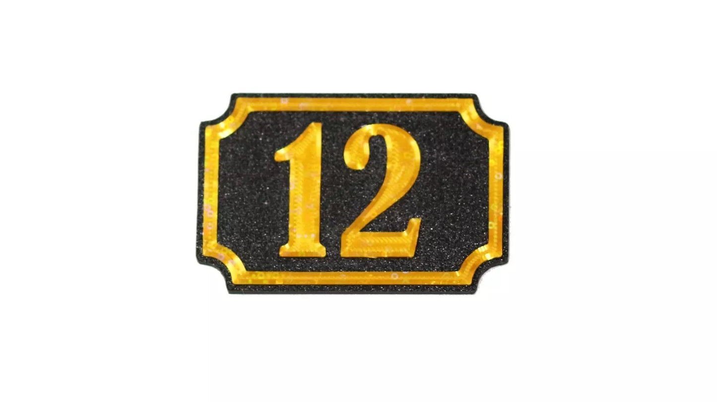 Self Adhesive Door Number 12 For Home, Office, Apartment Door - klmarket.uk