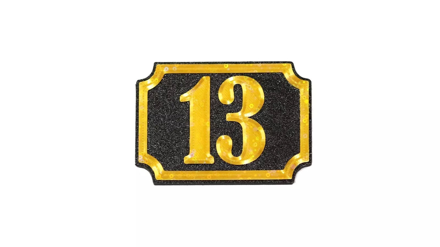Self Adhesive Door Number 13 For Home, Office, Apartment Door - klmarket.uk