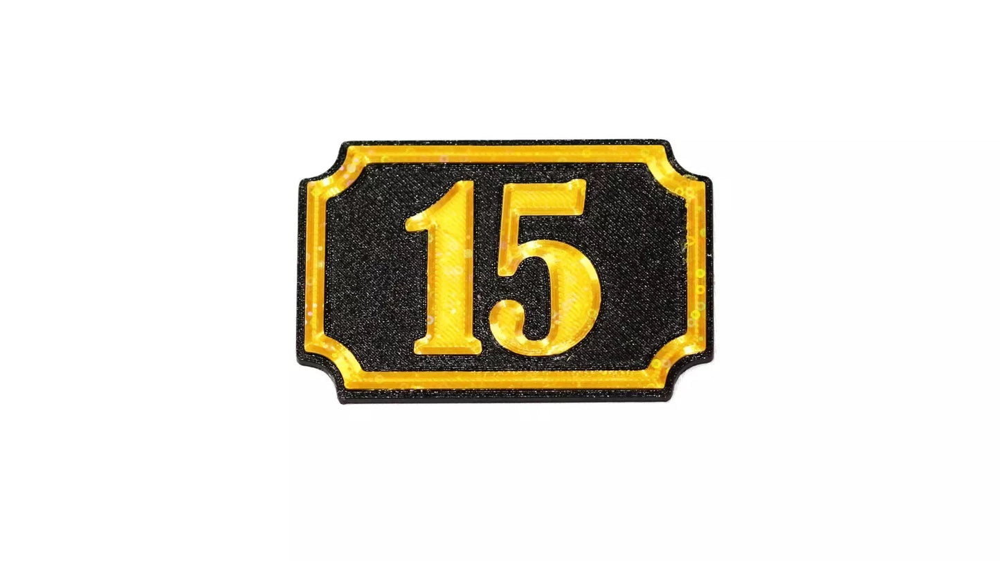 Self Adhesive Door Number 15 For Home, Office, Apartment Door - klmarket.uk