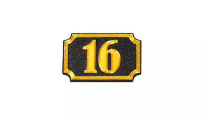 Self Adhesive Door Number 16 For Home, Office, Apartment Door - klmarket.uk