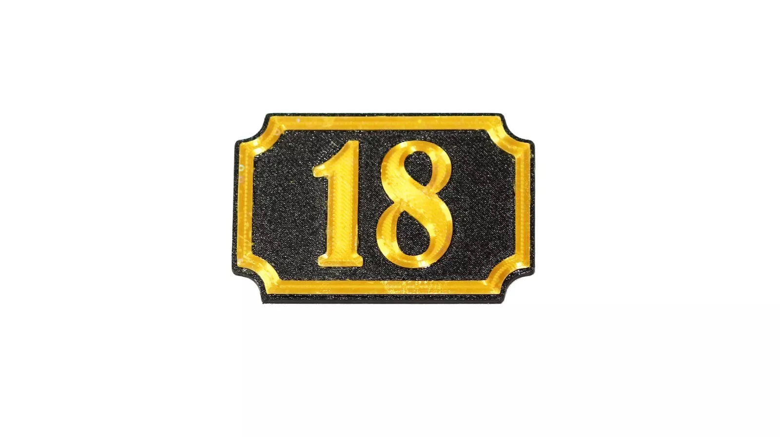 Self Adhesive Door Number 18 For Home, Office, Apartment Door - klmarket.uk