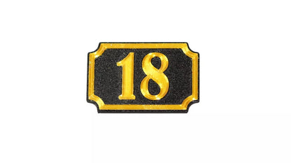 Self Adhesive Door Number 18 For Home, Office, Apartment Door - klmarket.uk