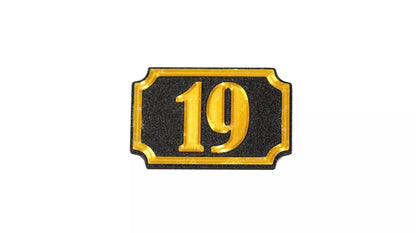 Self Adhesive Door Number 19 For Home, Office, Apartment Door - klmarket.uk