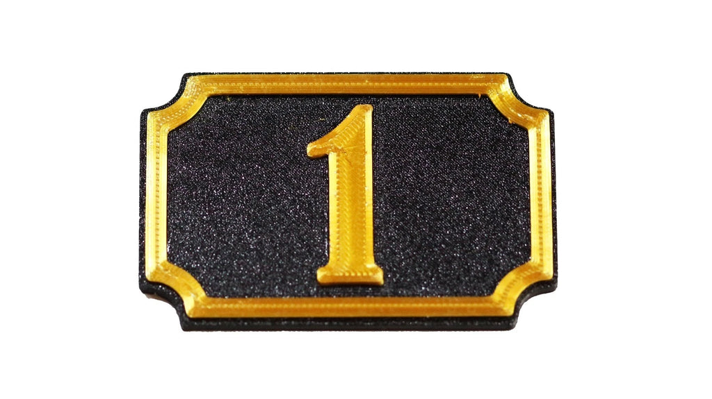 Self Adhesive Door Number 1 For Home, Office, Apartment Door - klmarket.uk