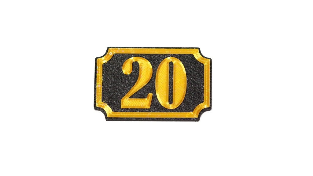 Self Adhesive Door Number 20 For Home, Office, Apartment Door - klmarket.uk