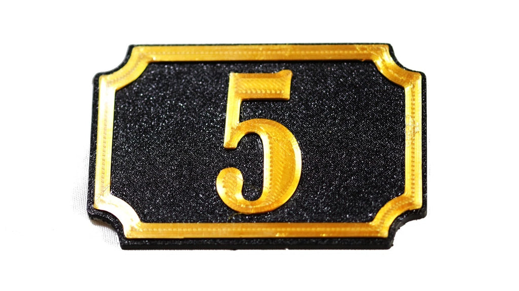 Self Adhesive Door Number 5 For Home, Office, Apartment Door - klmarket.uk