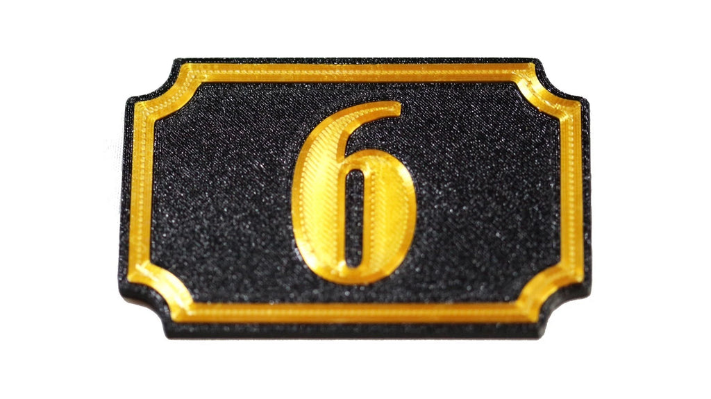 Self Adhesive Door Number 6 For Home, Office, Apartment Door - klmarket.uk