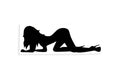 Sexy Hot Lady Silhouette Bumper Sticker Decal #2 - klmarket.uk