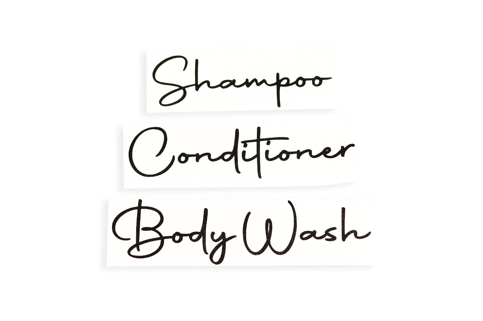 Shampoo Body Wash Conditioner Stickers Refillable Bottle Decals - klmarket.uk