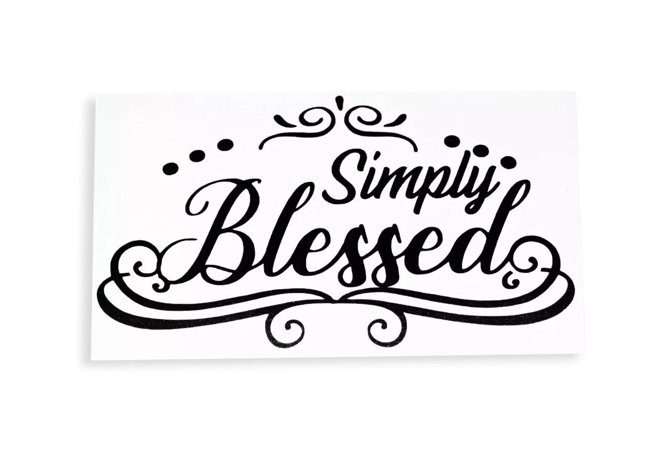 Simply Blessed Sign Text Car Bumper Sticker Window Tailgate Vinyl Decal - klmarket.uk