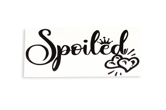 Spoiled Girl Love Car Bumper & Window Sticker - klmarket.uk