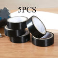 5x Black Electrical Tape Insulation PVC 16 mm x 3m Durable, Flexible, Insulating