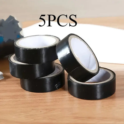 5x Black Electrical Tape Insulation PVC 16 mm x 3m Durable, Flexible, Insulating