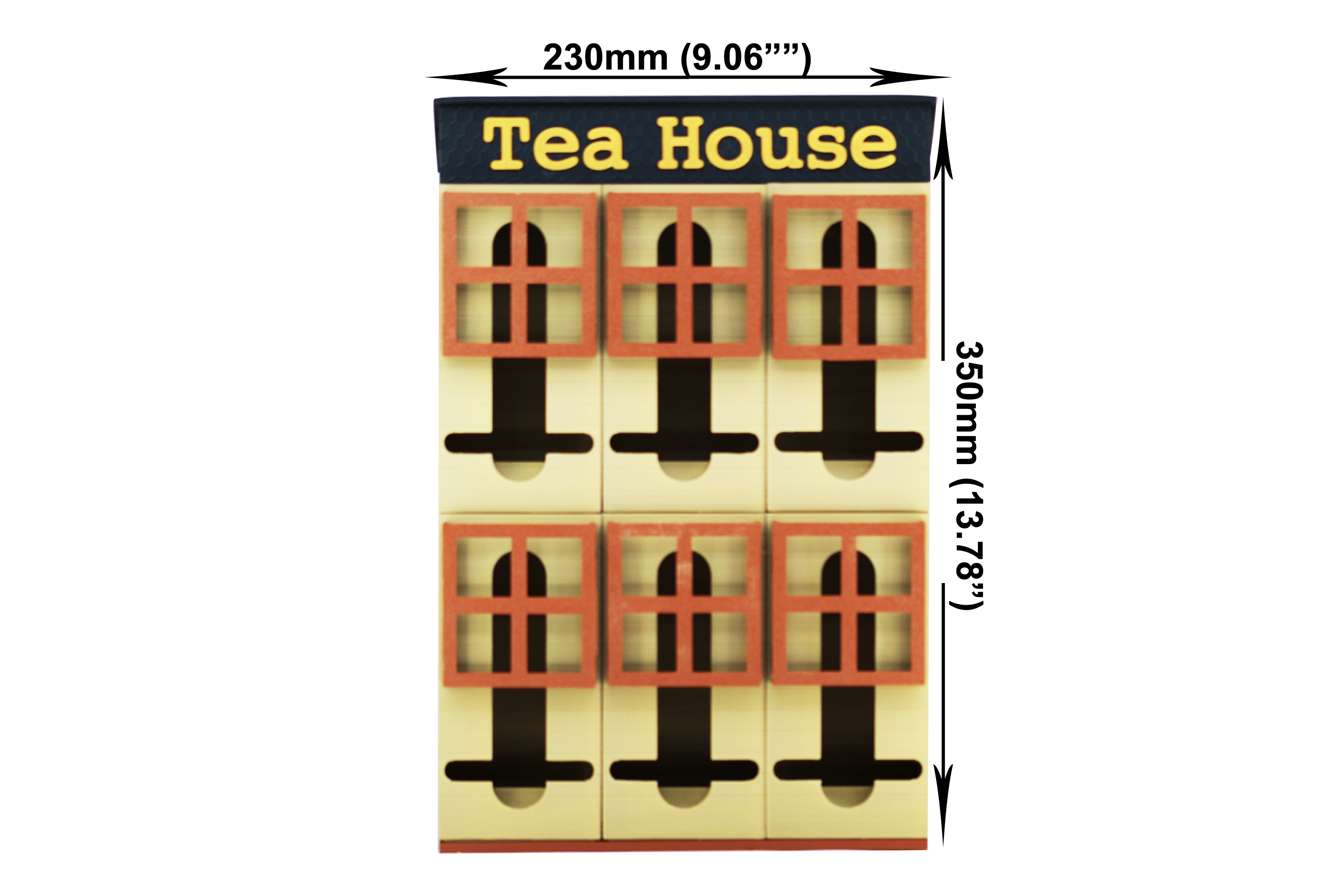Tea House Storage Kitchen Cupboard Organiser 3D printer .stl file - klmarket.uk