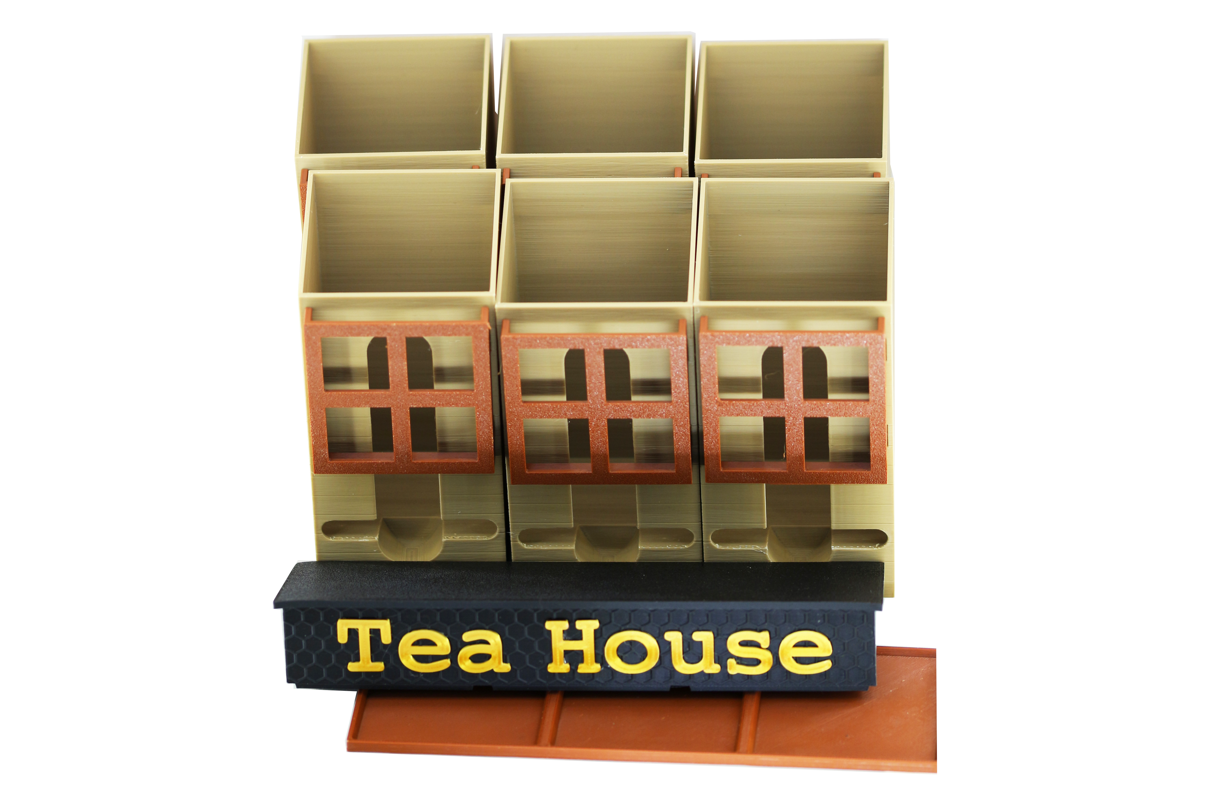 Tea House Storage Kitchen Cupboard Organiser 3D printer .stl file - klmarket.uk