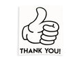 Thank You! Thumb Up Bumper Sticker SMALL Vinyl Decal #1 - klmarket.uk