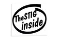 The Stig Inside Bumper Sticker Small Vinyl Decal - klmarket.uk