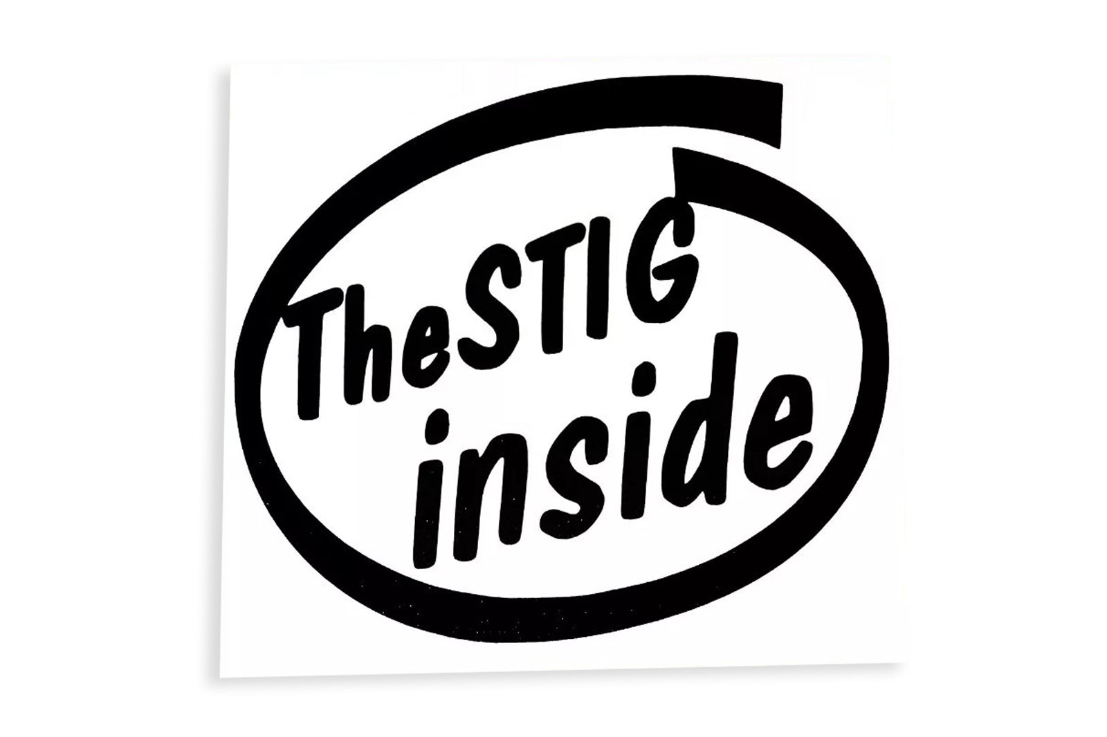 The Stig Inside Bumper Sticker Small Vinyl Decal - klmarket.uk