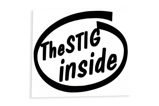The Stig Inside Bumper Sticker Small Vinyl Decal - klmarket.uk