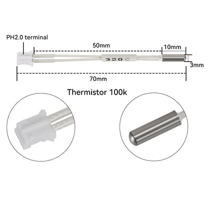 Heating Thermistor Temperature sensor 320C K1/K1C Error code 2509 - klmarket.uk