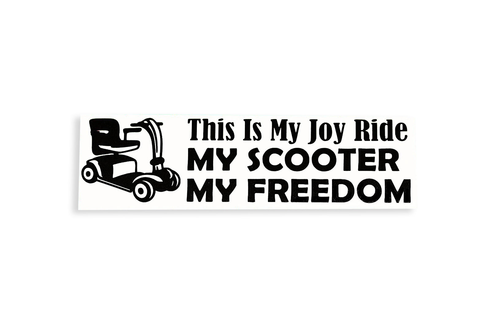 This Is My Joy Ride Scooter My Freedom Bumper Sticker Vinyl Decal - klmarket.uk