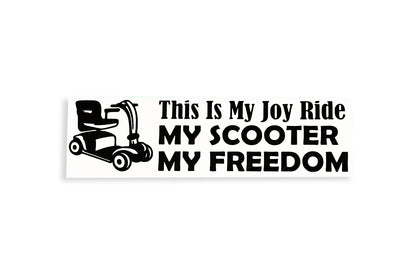 This Is My Joy Ride Scooter My Freedom Bumper Sticker Vinyl Decal - klmarket.uk