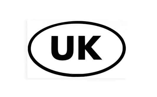 UK Country Code Sticker For Traveling Abroad VAN SUV 4x4 Bumper & Window Vinyl Sticker Adhesive - klmarket.uk