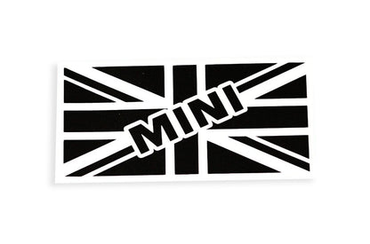 Union Jack Flag With Text Mini Bumper Sticker Decal - klmarket.uk