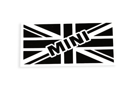 Union Jack Flag With Text Mini Bumper Sticker Decal - klmarket.uk