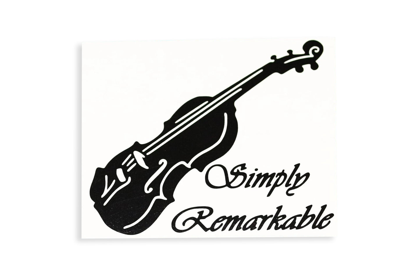 Violin Simply Remarkable Music Love Bumper Sticker Window Vinyl Decal - klmarket.uk