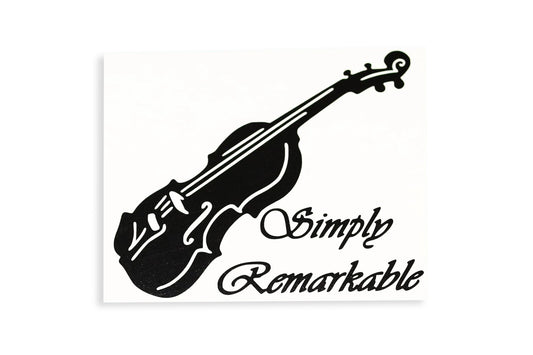 Violin Simply Remarkable Music Love Bumper Sticker Window Vinyl Decal - klmarket.uk