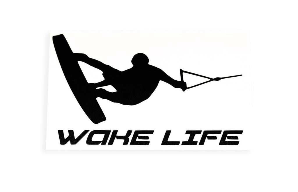 Wake Life Wakeboard Silhouette Car Bumper Sticker Window Vinyl Decal - klmarket.uk