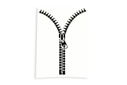 ZIP Car Van Bumper Sticker Tailgate Window Wall Laptop Vinyl Decal
 - klmarket.uk