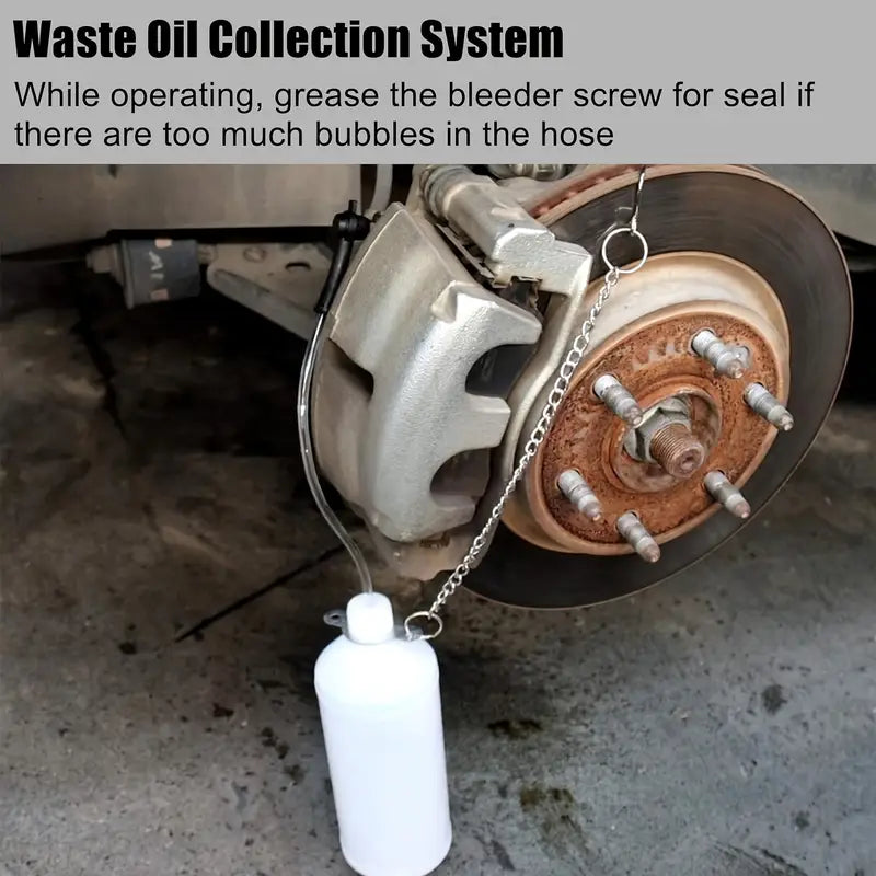 Brake System And Clutch Bleeding Device Kit Fluid Pressure Bleeder Bleed Tool 3L