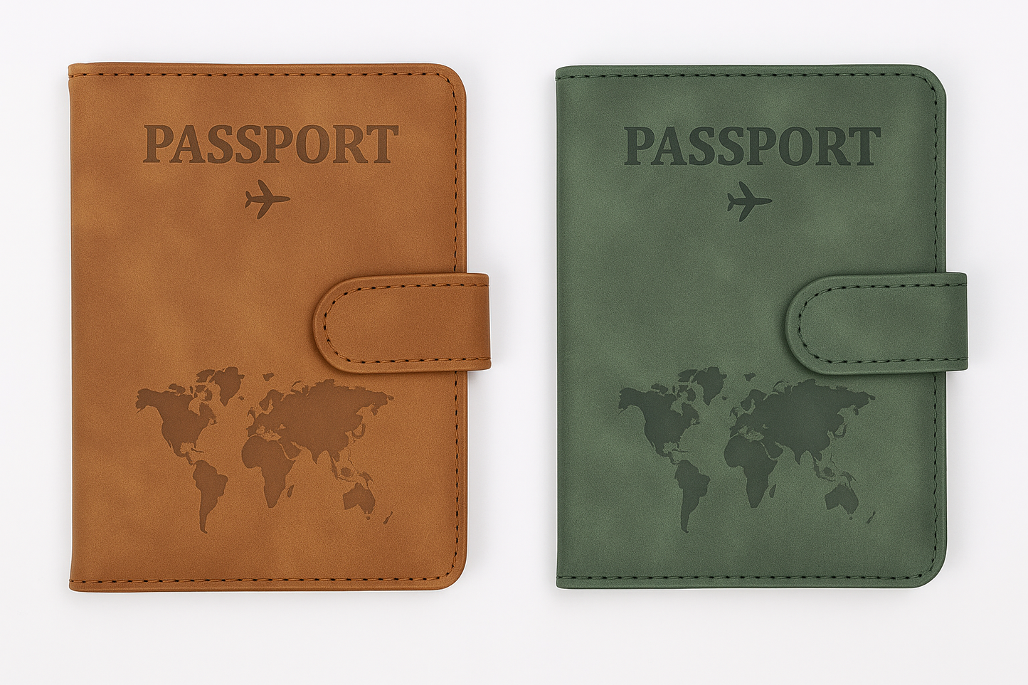 Passport Cover Holder Travel Case Protector With Clip - klmarket.uk