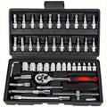 Small Socket Set Tools for Car Bike Repair and Home Use 46pcs