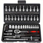 Small Socket Set Tools for Car Bike Repair and Home Use 46pcs